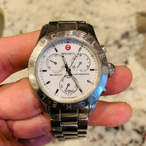 Michele MW Sport Chronograph Date MW03Q00A0001 Bracelet Ladies Watch i12133